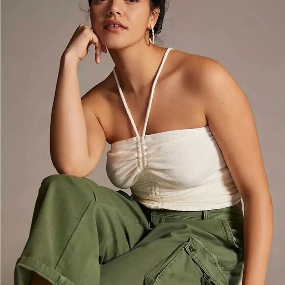 Pilcro Ruched Ribbed Halter, 3X! - Picture 10 of 10